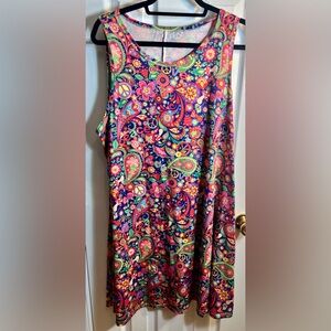 Vibrant Spring/Summer Casual Paisley Maxi Dress